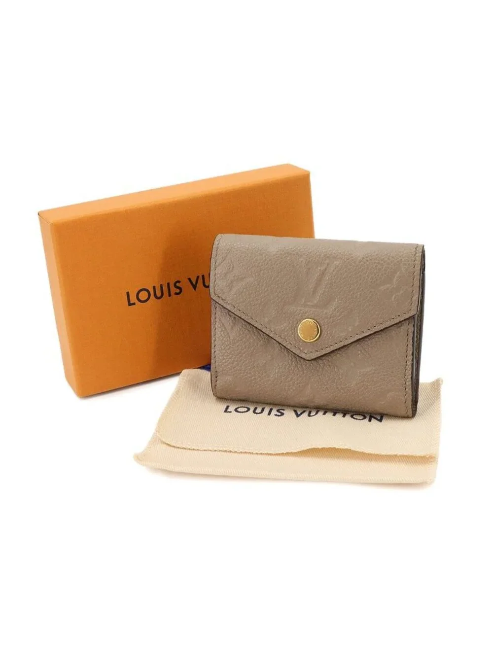 Louis Vuitton Monogram Empreinte Portefeuille Zoe Trifold Wallet Leather